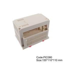 Custom Din Rail Enclosure Mounting Enclosure Electronic  Plastic Junction Box Cable Outlet Housing