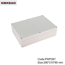 waterproof led light enclosure ip65 waterproof enclosure plastic PWP267 with size 290*210*80mm