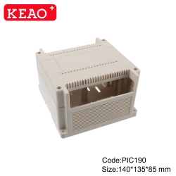 Manufacturer plastic controller module din rail enclosure box for industrial PIC190 with140*135*85mm