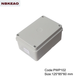 plastic box electronic enclosure ip65 waterproof enclosure plastic PWP102 with size 125*85*60mm