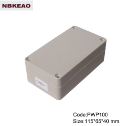 ip65 waterproof enclosure plastic outdoor electronics enclosure  PWP100 with size 115*65*40mm