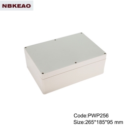 waterproof junction box ip65 plastic enclosure electronic enclosure box PWP256 with size 265*185*95m