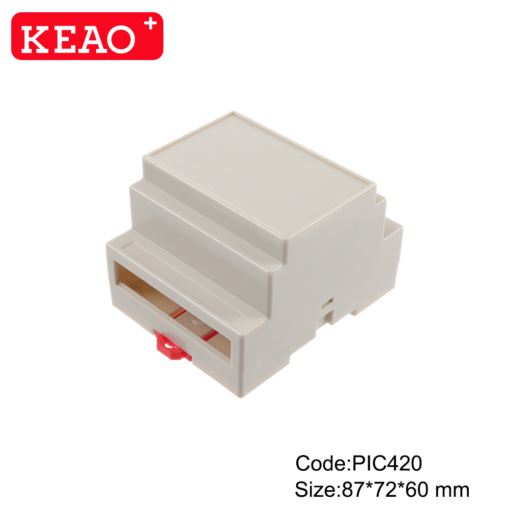 IP 54 water proof V0 materials new design Relay housing PLC din rail junction box PIC420  87*72*60mm