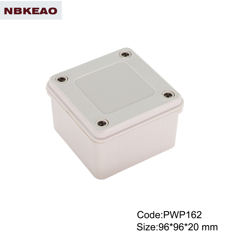 China Plastic Waterproof Enclosure plastic enclosure waterproof PWP162 with size 96*96*20mm