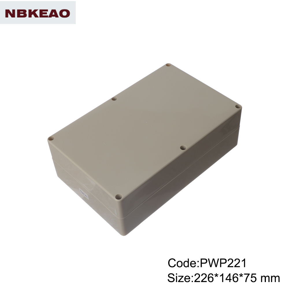 abs box plastic enclosure electronics outdoor waterproof enclosure PWP221 with size 226*146*75mm