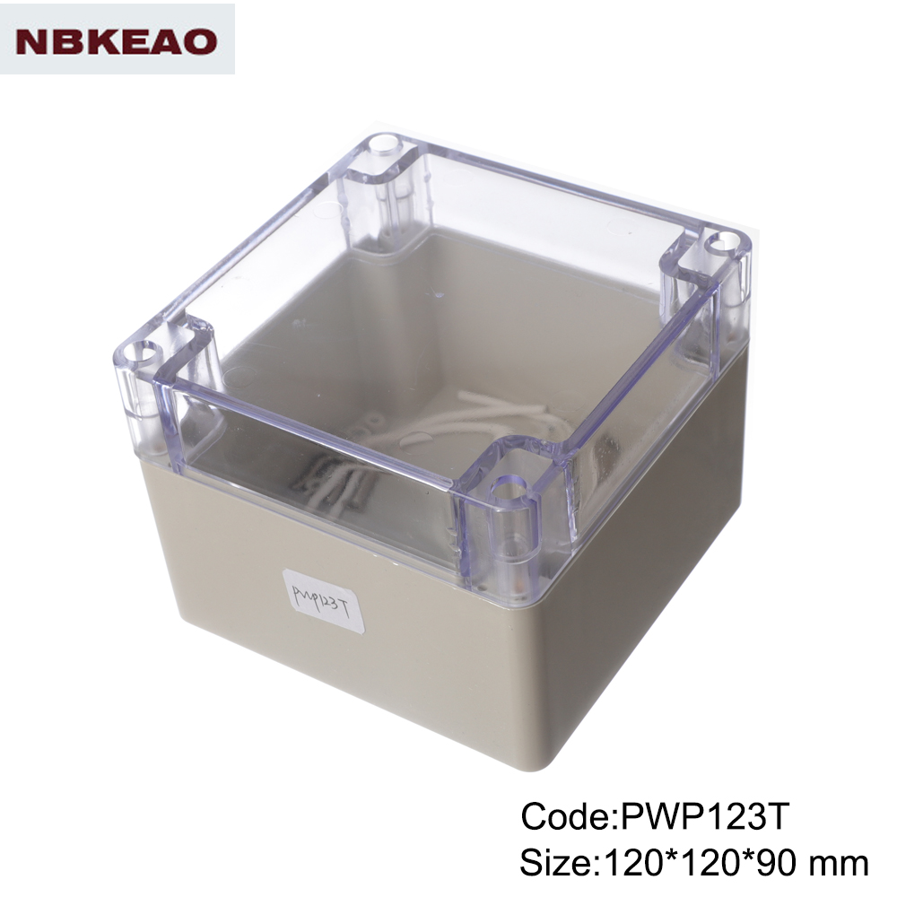 ip65 waterproof enclosure plastic outdoor abs enclosure waterproof enclosure box PWP123T 120*120*90