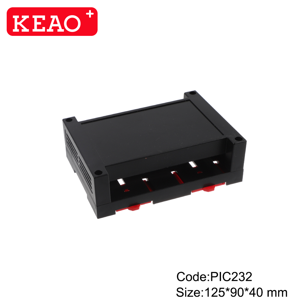 High quality plastic din rail enclosures for electronics projects from China  PIC232 with125*90*40mm