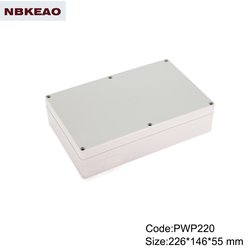 waterproof junction box plasitc electronic enclosure abs enclosure box PWP220 with size 226*146*55mm