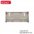 Plastic din rail enclosures project box din rail junction housing PIC101 with size 206*90*37mm