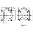 China Plastic Waterproof Enclosure Junction box ip65 plastic enclosure PWP169 with size 160*160*60mm