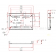 Custom Network Enclosures network switch enclosure abs enclosure box PNC043 with size 180*120*45mm