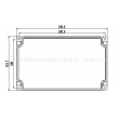 electronic plastic enclosures wall mounting enclosure box abs junction box PWM223 with 200*120*67mm