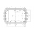 aluminum electronic enclosure aluminium enclosure junction box custom enclosure AOA020  213x133x95mm