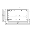 electronic plastic enclosures wall mounting enclosure box abs junction box PWM223 with 200*120*67mm