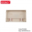 Din Rail electronicd enclosure plastic junction box 2 terminal blocks PIC082 with size160*95*56mm
