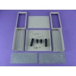 Plastic Cabinet surface mount junction box electronic plastic enclosures MIC126 with 205X200X85mm