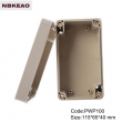 ip65 waterproof enclosure plastic outdoor electronics enclosure  PWP100 with size 115*65*40mm