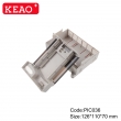 PLASTIC ABS junction electronics box enclosure din rail mount case PIC036 with size 126*110*70mm