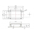 China best-selling electronic junction box wall mounting enclosure box ip65 enclosure box PWM112T