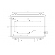 aluminum enclosure waterproof aluminum enclosure for electronics aluminium box for pcb AOA010 IP67