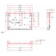 Custom Network Enclosures network switch enclosure abs enclosure box PNC043 with size 180*120*45mm