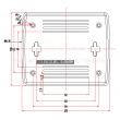 Network Communication Enclosure router plastic enclosure wire box PNC006 with size 120*100*28mm