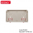 Plastic electronic enclosure with High quality plastic box/din rail enclosure PIC081with200*100*60mm