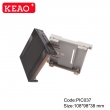 Din rail plastic enclosure electronic junction housing pcb case control box PIC037 with 108*98*38mm