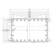 electronic plastic enclosures surface mount junction box Wall Mount Box PWM240 with size230*150*61mm