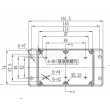 wall mounting enclosure box surface mount junction box electrical enclosure box PWM123 120*80*65mm