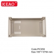 ABS industrial plastic electrical din rail box for pcb power supply module PIC050 with 155*110*64mm