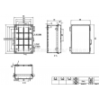 outdoor enclosure waterproof outdoor telecommunication enclosure junction boxes PWP656 290X190X140mm