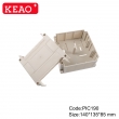 Manufacturer plastic controller module din rail enclosure box for industrial PIC190 with140*135*85mm