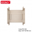 Manufacturer plastic controller module din rail enclosure box for industrial PIC190 with140*135*85mm