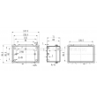 surface mount junction box ip65 waterproof enclosure plastic outdoor abs enclosure PWP651 150*100*72