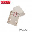 IP 54 water proof V0 materials new design Relay housing PLC din rail junction box PIC420  87*72*60mm