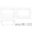 waterproof enclosure box for electronic enclosure box electronic PWP653 with size 190*145*72mm