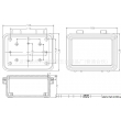 ip65 plastic waterproof enclosure outdoor abs enclosure waterproof electronics enclosure PWP652