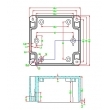 NEMA rated waterproof & dustproof ABS Electonic Enclosure PWP002 outdoor electronics enclosure