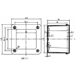 IP65 plastic waterproof enclosures with solid lid PWP163 outdoor enclosure waterproof 120*120*90mm