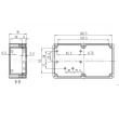 electrical box enclosure din custom plastic enclosure wall mounting enclosure box PWM135 158*90*46mm