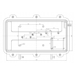 aluminum waterproof enclosure aluminum beauty case aluminum extrusion amplifier AOA065 319x160x140mm