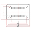 wifi modern networking abs plastic enclosure Custom Network Enclosures PNC038 with size 245*163*47mm