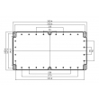 outdoor electronics enclosure ip65 waterproof enclosure plastic PWP335 with size  355*185*113mm