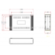 Custom Network Enclosures network switch enclosure abs enclosure box PNC043 with size 180*120*45mm