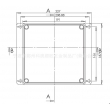 outdoor telecommunication enclosure enclosure box waterproof wall mounting enclosure box PWM171