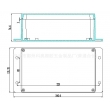 wall mounting enclosure box ip65 plastic waterproof enclosure PWP225 with size 200*120*74mm