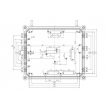 aluminium enclosure junction box aluminium box for pcb custom aluminum enclosure AOA025 204x171x112