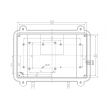 Sealed Aluminium Enclosures aluminum trolley cosmetic case aluminium amplifier AOA050 213x134x96mm