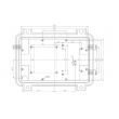 aluminum electronic enclosure aluminium enclosure junction box custom enclosure AOA020  213x133x95mm